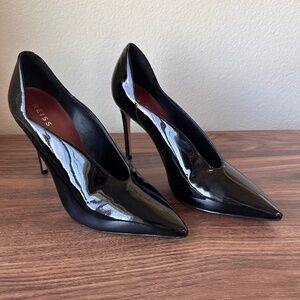 Reiss Black Patent Leather Pumps Size 8.5